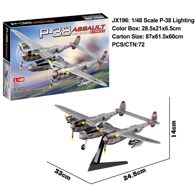 C1050- P-38 FIGHTER SCALE 1:48 C72