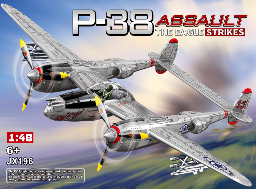 C1050- P-38 FIGHTER SCALE 1:48 C72