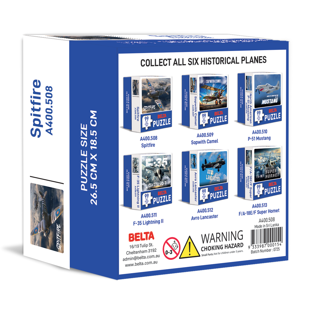 SUPERMARINE SPITFIRE 50 PC PUZZLE